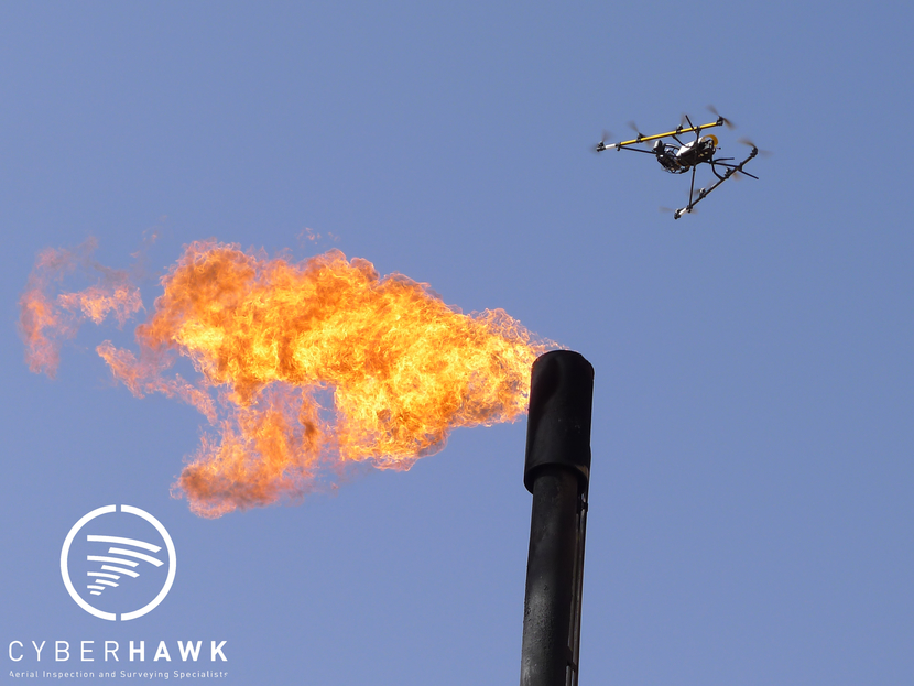 Cyberhawk's Unmanned Aerial Vehicle (UAV). Cyberhawk's Unmanned Aerial Vehicle (UAV).