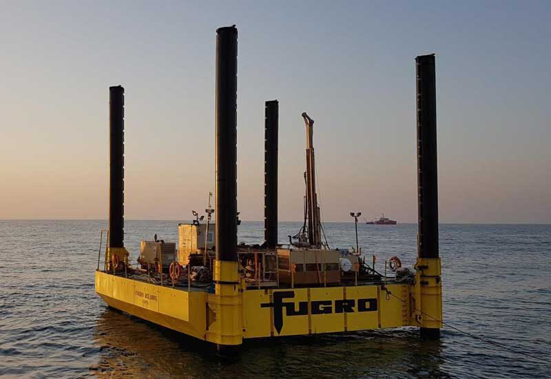 A Fugro self-elevating platform for geotechnical work A Fugro self-elevating platform for geotechnical work
