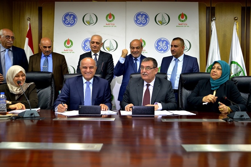 The agreement was signed at the Iraqi Ministry of Oil at a ceremony attended by Fayadh Hassan Nima, Deputy Minister of Oil and Rami Qasem, president & CEO, GE Oil & Gas - MENAT. The agreement was signed at the Iraqi Ministry of Oil at a ceremony attended by Fayadh Hassan Nima, Deputy Minister of Oil and Rami Qasem, president & CEO, GE Oil & Gas - MENAT.