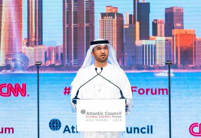 HE Dr Sultan Ahmed Al Jaber, UAE minister of state and ADNOC Group CEO, speaking at the second Atlantic Council Global Energy Forum in Abu Dhabi. HE Dr Sultan Ahmed Al Jaber, UAE minister of state and ADNOC Group CEO, speaking at the second Atlantic Council Global Energy Forum in Abu Dhabi.