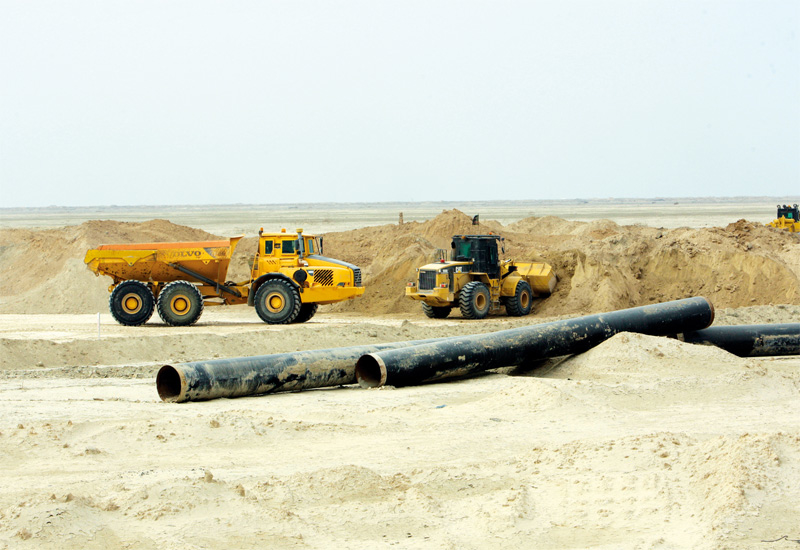 Massive infrastructure projects to develop Iraq's oil production capacity are underway throughout the country. Massive infrastructure projects to develop Iraq's oil production capacity are underway throughout the country.
