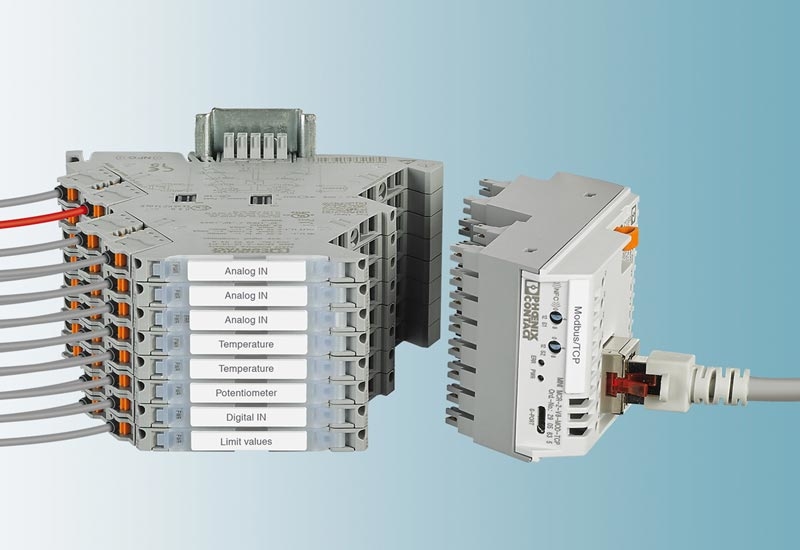 Mini Analog Pro signal conditioners from Phoenix Contact. Mini Analog Pro signal conditioners from Phoenix Contact.