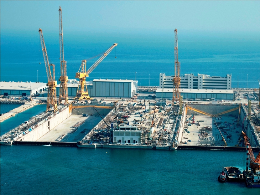 Nakilat-Keppel Offshore & Marine drydocks. Nakilat-Keppel Offshore & Marine drydocks.