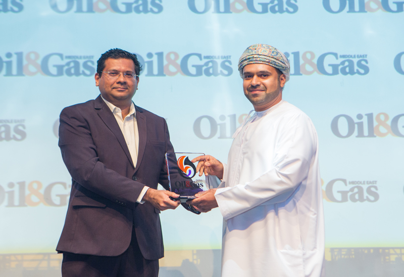 Mazen Al Ansari (right) of Orpic collects the trophy from Vinodkumar Raghothamarao, one of the Awards' judges in Abu Dhabi on October 5th. Mazen Al Ansari (right) of Orpic collects the trophy from Vinodkumar Raghothamarao, one of the Awards' judges in Abu Dhabi on October 5th.