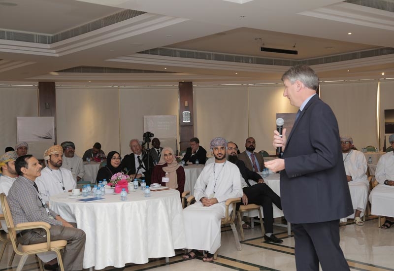 Raoul Restucci (standing), managing director, PDO, addresses auditors at PDO's Learning and Development Centre. Raoul Restucci (standing), managing director, PDO, addresses auditors at PDO's Learning and Development Centre.