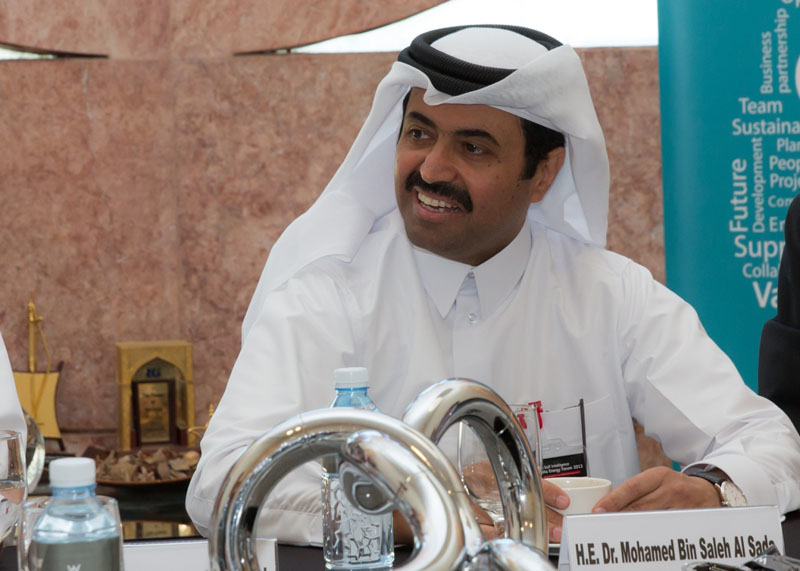 Qatar's Minister of Energy & Industry Mohammed Bin Saleh Al-Sada. Qatar's Minister of Energy & Industry Mohammed Bin Saleh Al-Sada.