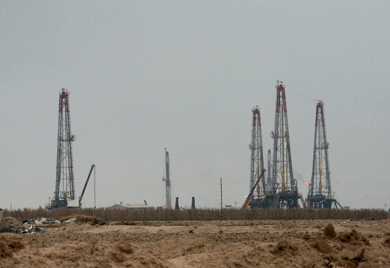 Rumaila oilfield in southern Iraq. Rumaila oilfield in southern Iraq.