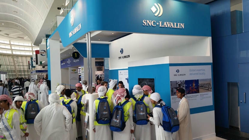 SNC-Lavalin's stand at ADIPEC 2015. SNC-Lavalin's stand at ADIPEC 2015.
