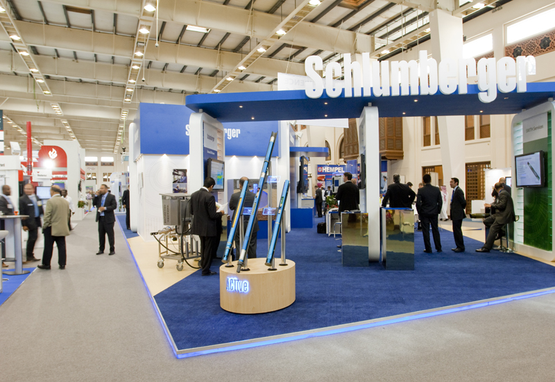 Schlumberger's stand at ADIPEC. Schlumberger's stand at ADIPEC.