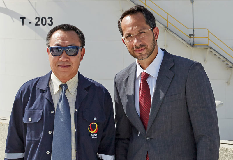 Sunny Xiaoxu Liu (left), managing director, and M. Malek Azizeh (right), commercial director, of Fujairah Oil Terminal FZC. Sunny Xiaoxu Liu (left), managing director, and M. Malek Azizeh (right), commercial director, of Fujairah Oil Terminal FZC.