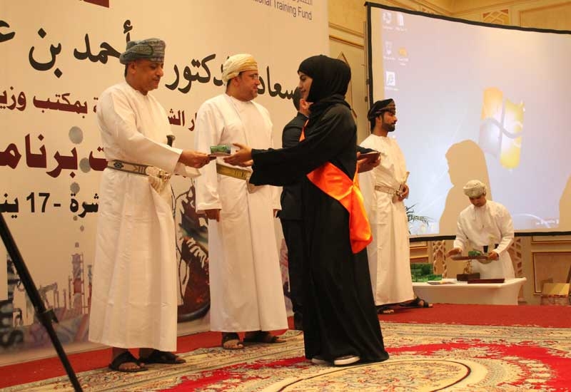 A graduate at the ceremony in Salalah A graduate at the ceremony in Salalah