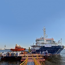 The launch of the new vessel. The launch of the new vessel.