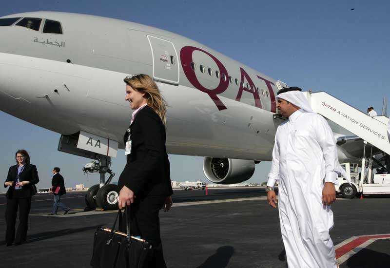 Qatar's national airline will support the 4-day energy conference in December that is expected to attract 4,000 delegates. (GETTY) Qatar's national airline will support the 4-day energy conference in December that is expected to attract 4,000 delegates. (GETTY)
