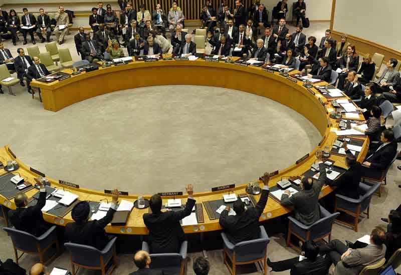 The UN Security Council unanimously ordered an arms embargo against Libya, a travel and assets ban on Muammar Gaddafi's regime. (GETTY) The UN Security Council unanimously ordered an arms embargo against Libya, a travel and assets ban on Muammar Gaddafi's regime. (GETTY)