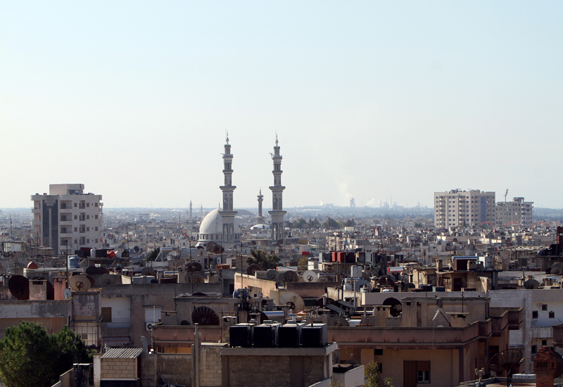 The city of Homs, where the Syrian government launched a brutal crackdown on protests earlier this year. GETTY IMAGES The city of Homs, where the Syrian government launched a brutal crackdown on protests earlier this year. GETTY IMAGES
