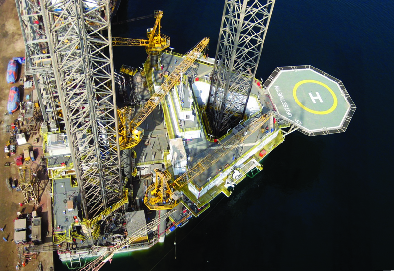 Aerial shot of Hull 104, prior to its launch last year. Aerial shot of Hull 104, prior to its launch last year.
