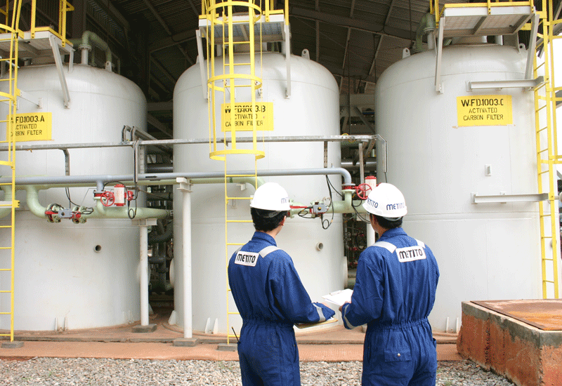 The Metito facility will demineralise desalinated water for the boilers at the process plant. The Metito facility will demineralise desalinated water for the boilers at the process plant.
