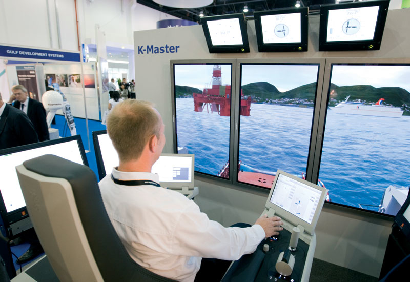 Among the products on show was a simulation training programme. Among the products on show was a simulation training programme.
