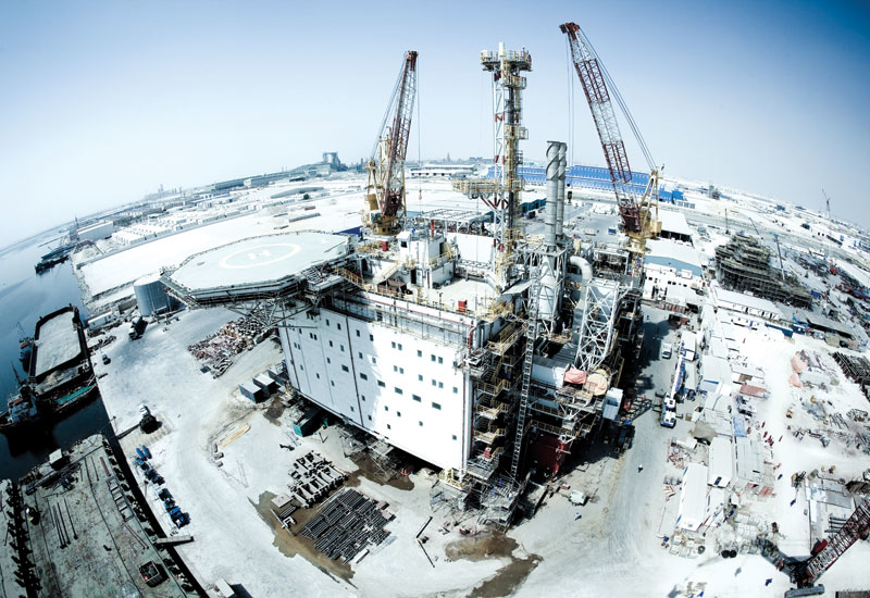 The Mobile Offshore Production Unit has the finishing touxhes applied at the AdYard facility. The Mobile Offshore Production Unit has the finishing touxhes applied at the AdYard facility.