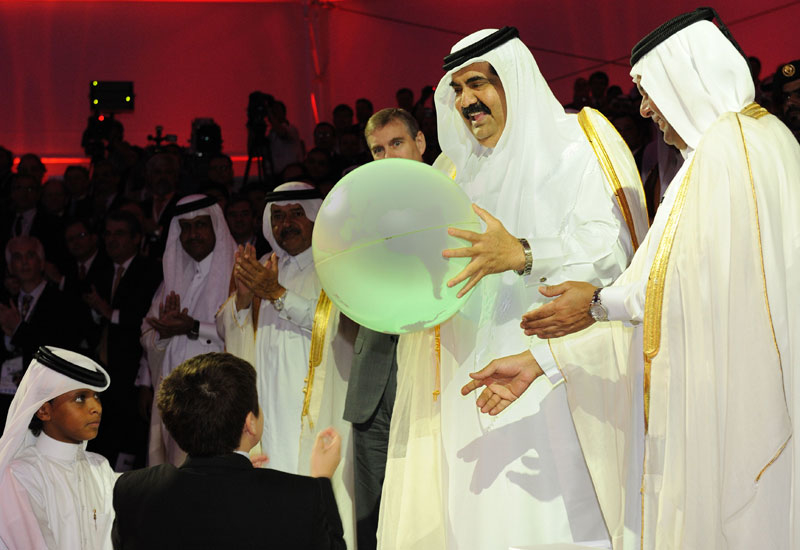 The Qatargas 2 inauguration in Qatar. The Qatargas 2 inauguration in Qatar.