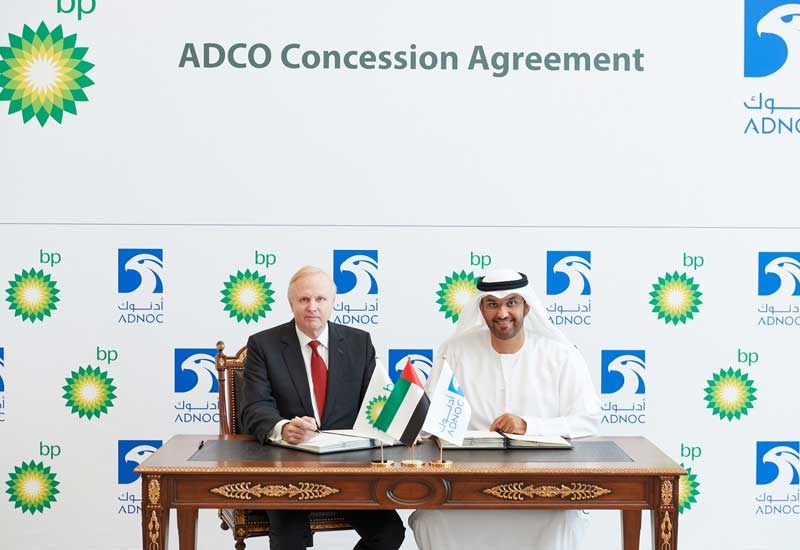 BPs Group CEO Bob Dudley (left) at an earlier signing in Abu Dhabi with the Abu Dhabi National Oil Companys Group CEO, Dr Sultan Ahmed Al Jaber. BPs Group CEO Bob Dudley (left) at an earlier signing in Abu Dhabi with the Abu Dhabi National Oil Companys Group CEO, Dr Sultan Ahmed Al Jaber.