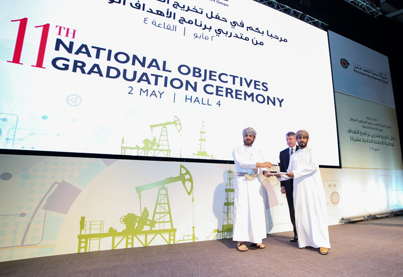 The graduation ceremony for the 940 students was held at the Oman Convention and Exhibition Centre in Muscat. The graduation ceremony for the 940 students was held at the Oman Convention and Exhibition Centre in Muscat.