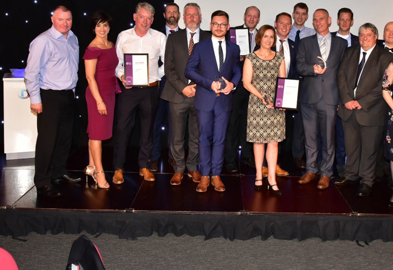 The winners celebrate their prizes at the 2018 Decom North Sea Awards event. The winners celebrate their prizes at the 2018 Decom North Sea Awards event.