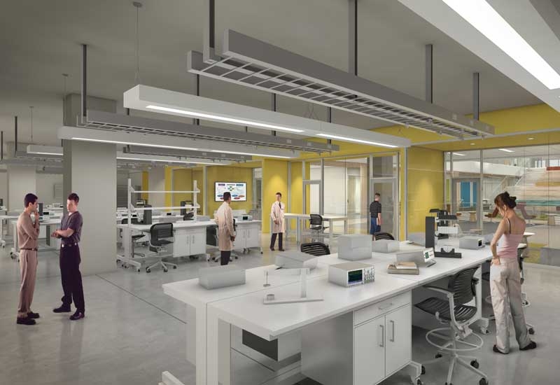 With student-centred design spaces similar to this artist rendering, Texas A&Ms College of Engineering will deliver education to students through hands-on learning labs such as the Emerson Advanced Automation Lab. With student-centred design spaces similar to this artist rendering, Texas A&Ms College of Engineering will deliver education to students through hands-on learning labs such as the Emerson Advanced Automation Lab.