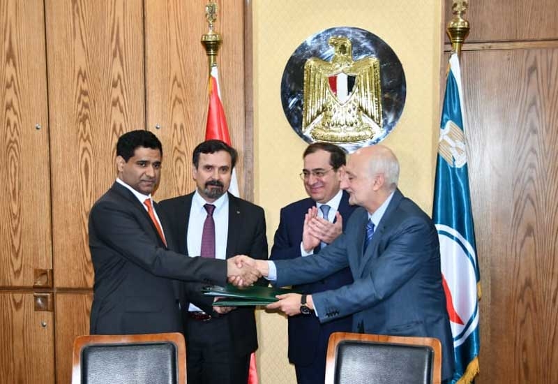Dr Bakheet Al Katheeri, CEO, Mubadala Petroleum, signed a deed with Eni completing the sale to Mubadala Petroleum in the presence of the Egyptian minister of petroleum, Tarek El-Molla, in Cairo. Dr Bakheet Al Katheeri, CEO, Mubadala Petroleum, signed a deed with Eni completing the sale to Mubadala Petroleum in the presence of the Egyptian minister of petroleum, Tarek El-Molla, in Cairo.