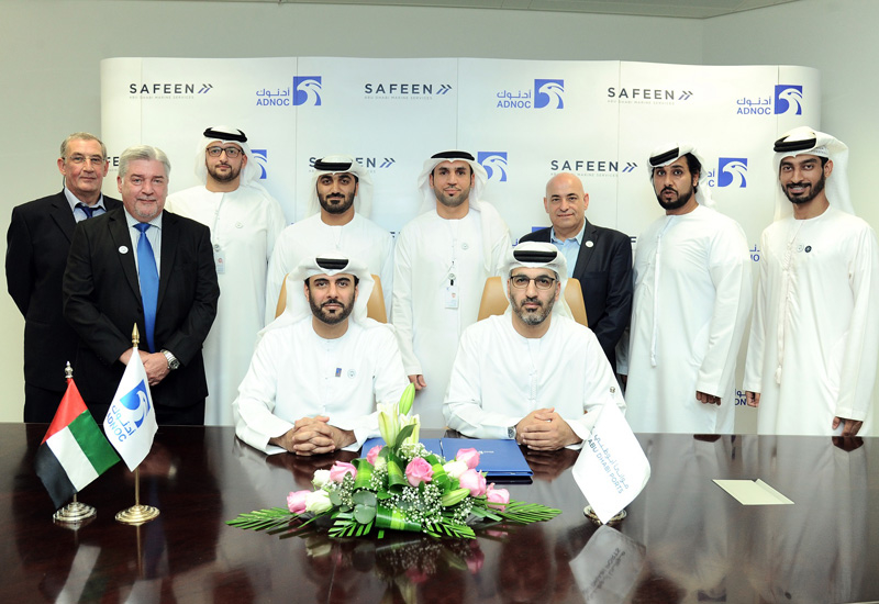 The signing ceremony between SAFEEN and ADNOC Logistics & Services in Abu Dhabi. The signing ceremony between SAFEEN and ADNOC Logistics & Services in Abu Dhabi.