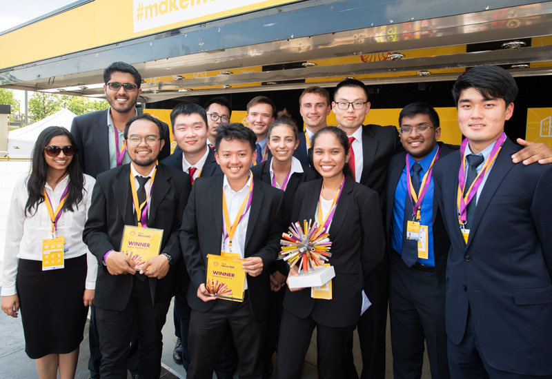 The Shell360 finalists with the winning Indonesian team in the front row. The Shell360 finalists with the winning Indonesian team in the front row.