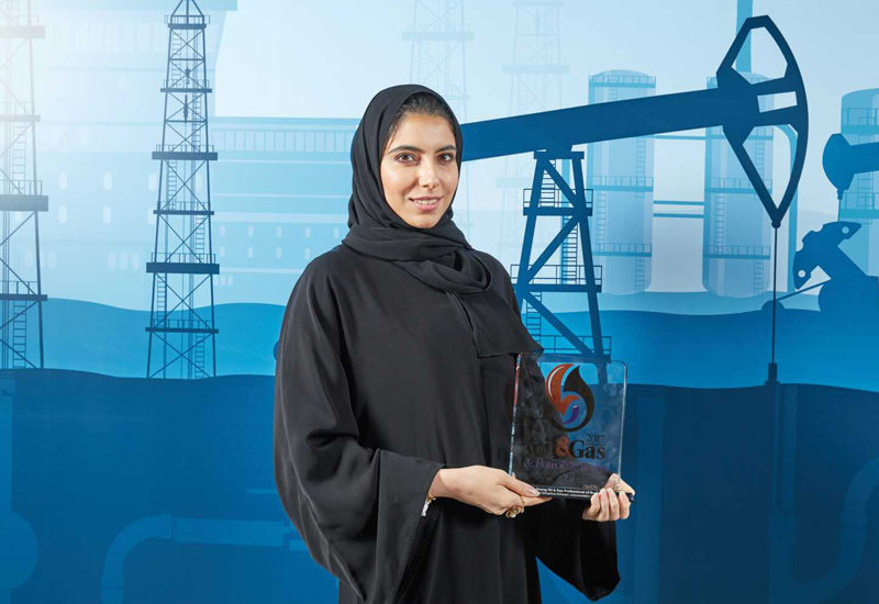Dr Esra Al Hosani, an engineer with the Abu Dhabi National Oil Companys onshore division won 2017's Young Oil & Gas Professional of the Year. Dr Esra Al Hosani, an engineer with the Abu Dhabi National Oil Companys onshore division won 2017's Young Oil & Gas Professional of the Year.