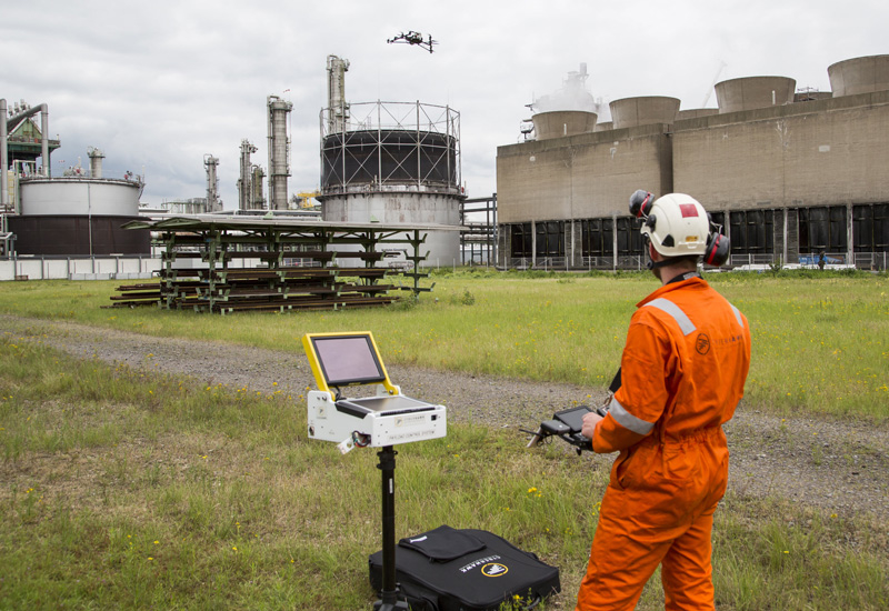 Drones or UAVs are becoming more and more involved in the monitoring of oil and gas facilities. Drones or UAVs are becoming more and more involved in the monitoring of oil and gas facilities.