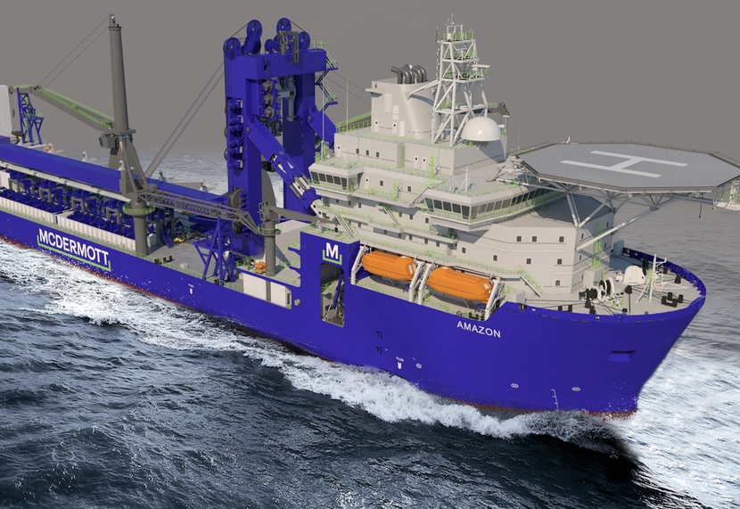 The Amazon will be converted to an ultra-deepwater J-Lay vessel. The Amazon will be converted to an ultra-deepwater J-Lay vessel.