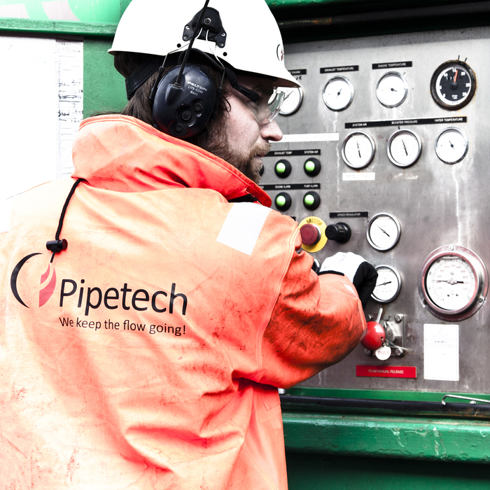 Pipetech has already completed the first stage to remove internal scale build up from a 42 inch produced water caisson on Nexen's Scott platform. Pipetech has already completed the first stage to remove internal scale build up from a 42 inch produced water caisson on Nexen's Scott platform.