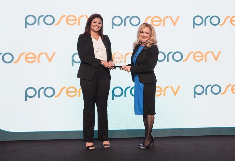 Dr Samantha J Horseman (right), team lead, human energy management, leadership development division, M&PDD, Saudi Aramco, receives the ‘2017 Oil & Gas Middle East and Refining & Petrochemicals Middle East Oil & Gas Woman of the Year Award’, on behalf of Dr Abeer Olayan, senior research scientist, Saudi Aramco, who won the prestigious award, from Wilma Kelly, regional office manager, Middle East, Proserv. Dr Samantha J Horseman (right), team lead, human energy management, leadership development division, M&PDD, Saudi Aramco, receives the ‘2017 Oil & Gas Middle East and Refining & Petrochemicals Middle East Oil & Gas Woman of the Year Award’, on behalf of Dr Abeer Olayan, senior research scientist, Saudi Aramco, who won the prestigious award, from Wilma Kelly, regional office manager, Middle East, Proserv.
