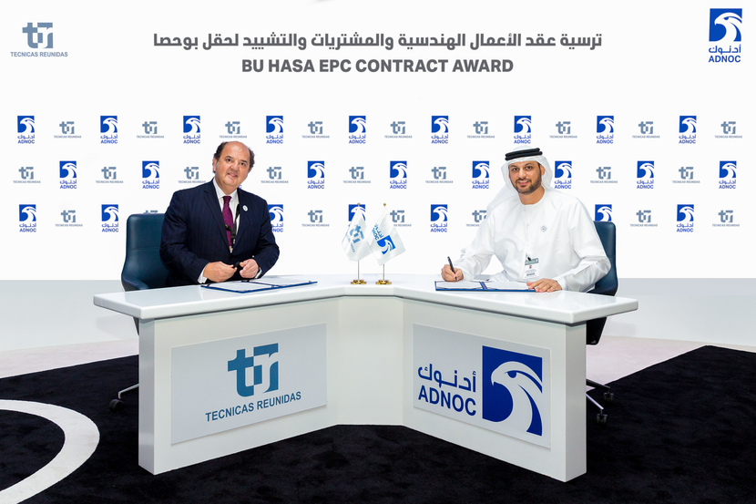 ADNOC, Tecnicas Reunidas, Bu hasa, EPC, Gas ADNOC, Tecnicas Reunidas, Bu hasa, EPC, Gas
