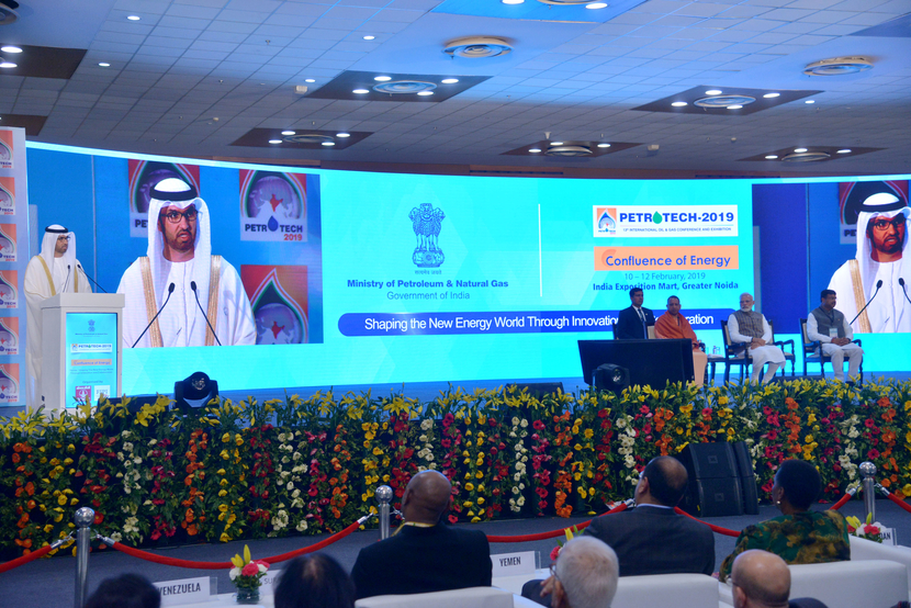 ADNOC Group CEO Dr. Sultan Ahmed Al Jaber received the award from Indian PM Narendra Modi ADNOC Group CEO Dr. Sultan Ahmed Al Jaber received the award from Indian PM Narendra Modi
