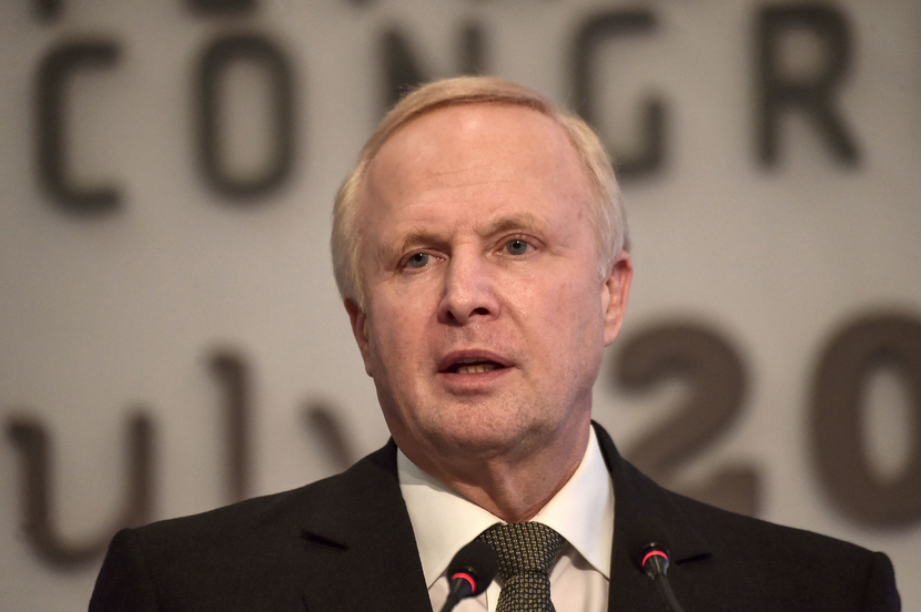British Petroleum BP Chief Executive Bob Dudley addresses The 22nd World Petroleum Congress in Istanbul on July 12 2017 British Petroleum BP Chief Executive Bob Dudley addresses The 22nd World Petroleum Congress in Istanbul on July 12 2017